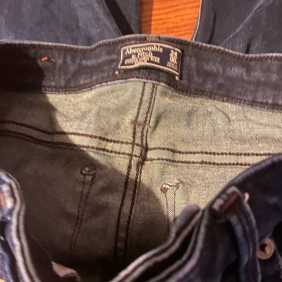Abercrombie & Fitch Simone High Rise Ankle Jeans Size 00 Waist 24 Dark Blue - Picture 5 of 6